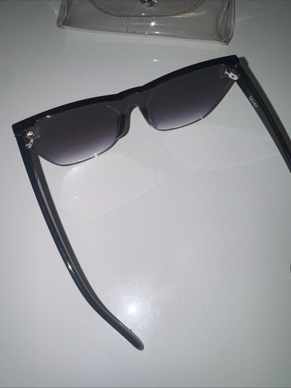 Quay Sunglasses Gradient Big Rimless Come Thru 1212 - Picture 4 of 6